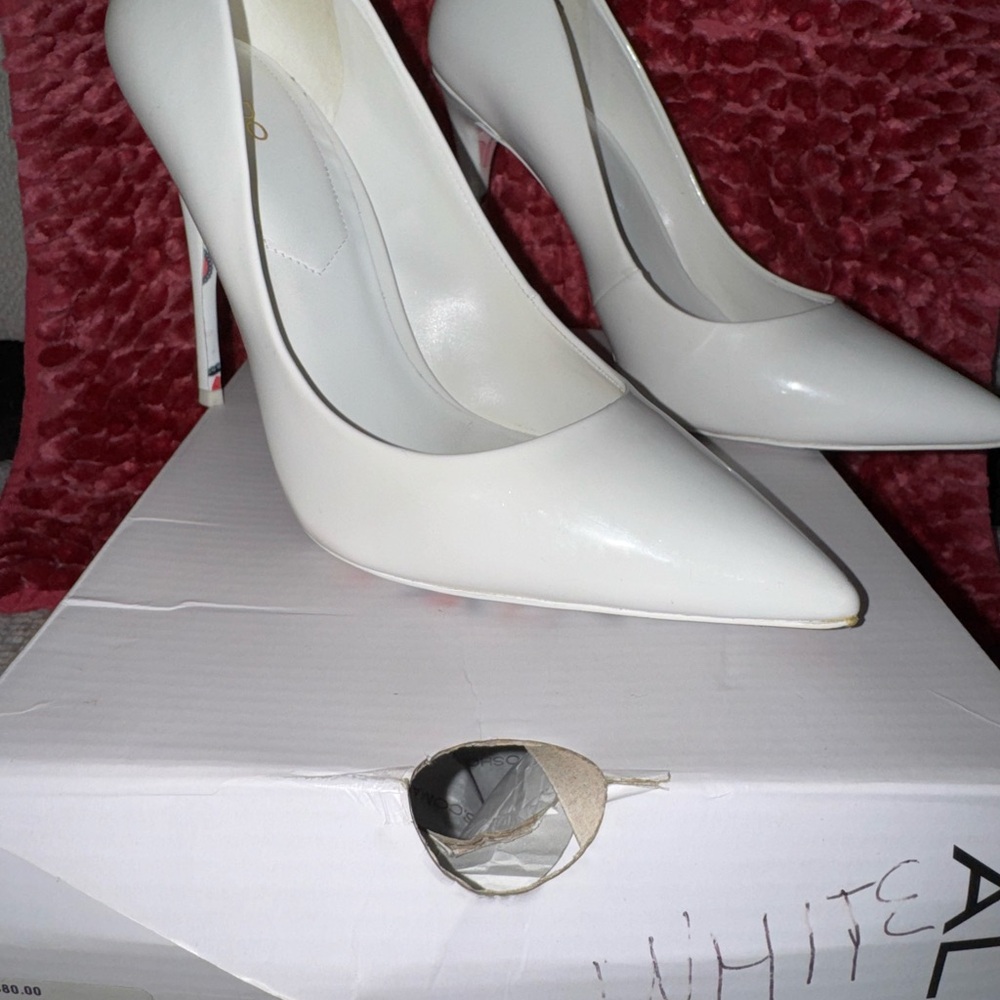 Aldo Classic White Heels